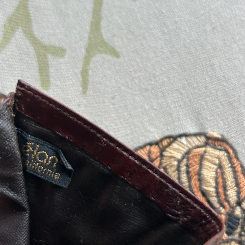 Vintage élan of California genuine eel skin made in Korea men’s trifold wallet